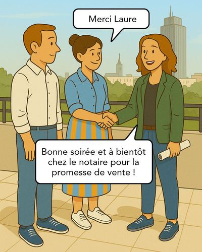 L'agent explique que plus un bien reste longtemps sur le marché, plus les acquéreurs pensent qu'il y a un problème caché