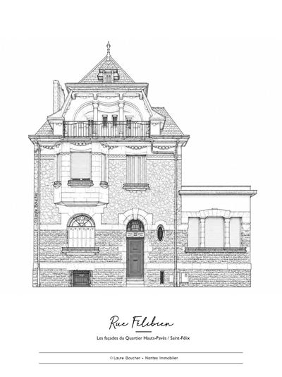 Rue Félibien, quartier Viarme, Nantes