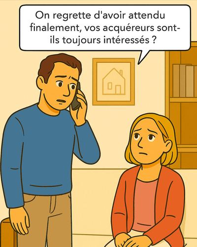 Pour relancer la vente, le couple doit finalement baisser son prix — à un niveau inférieur à la première offre refusée