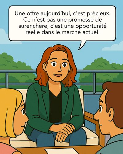 Le bien reste en ligne sans nouvelles visites ni offres, le couple commence à s'inquiéter du silence