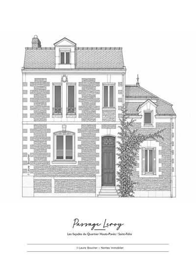 Façade passage Leroy, Montselet, Nantes