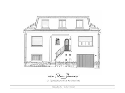 Façade rue Félix-Thomas, Saint-Félix, Nantes