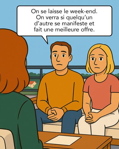 Les acquéreurs potentiels voient que le bien est en vente depuis longtemps et se demandent pourquoi il n'a pas encore trouvé preneur